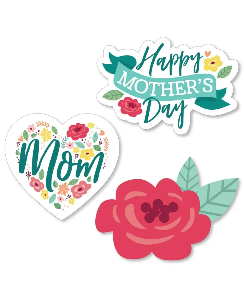 Big Dot Of Happiness Colorful Floral Happy Mother's Day - Money & Nifty  Gifty Card Holders - 8 Ct