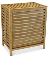 Household Essentials Slotted Bamboo Hamper