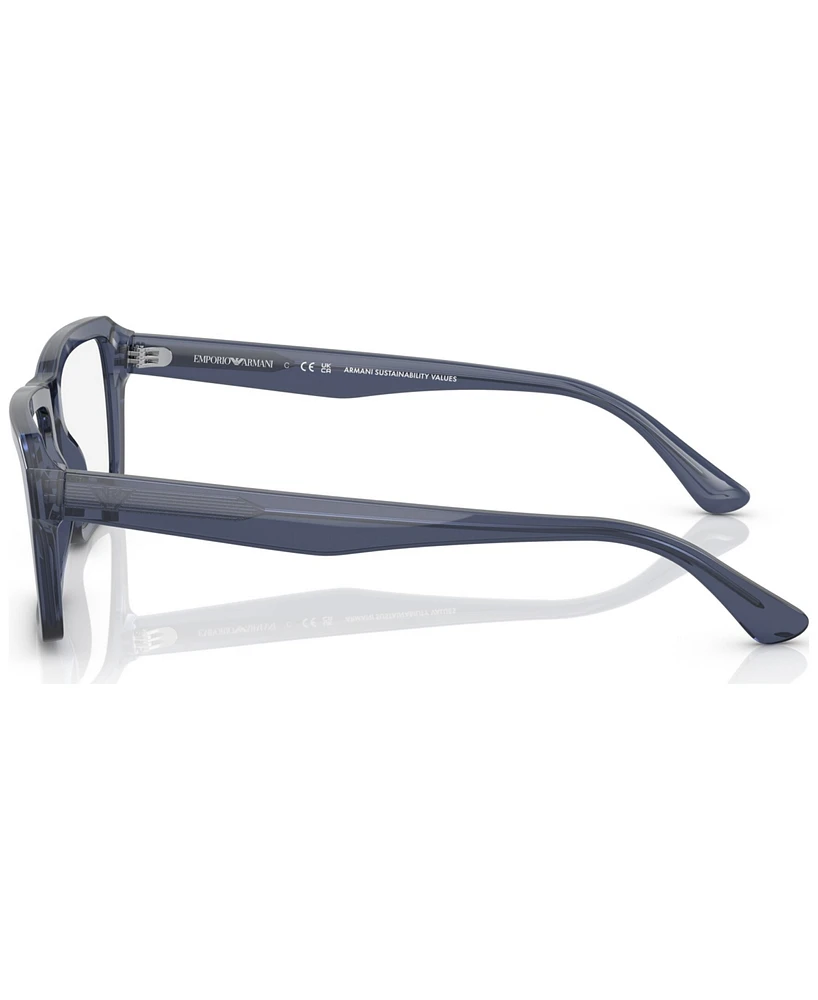 Emporio Armani Men's Rectangle Eyeglasses