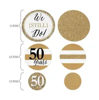 We Still Do - 50th Wedding Anniversary Party Decors - Large Confetti 27 Ct