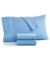 Home Design Easy Care Solid Microfiber 4-Pc. Sheet Set, Full, Exclusively at Macy's