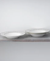 Noritake Summit Platinum Set of 4 Soup Bowls, Service For 4