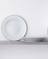 Noritake Glacier Platinum Set of 4 Dinner Plates, Service For 4