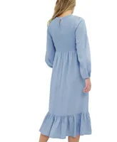 Women's Maternity Meadow Chambray Dress