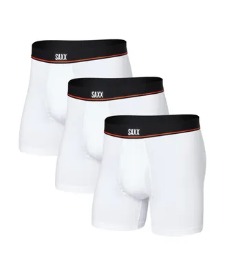Saxx Men's Non-Stop Stretch Cotton Slim Fit Boxer Briefs – 3PK