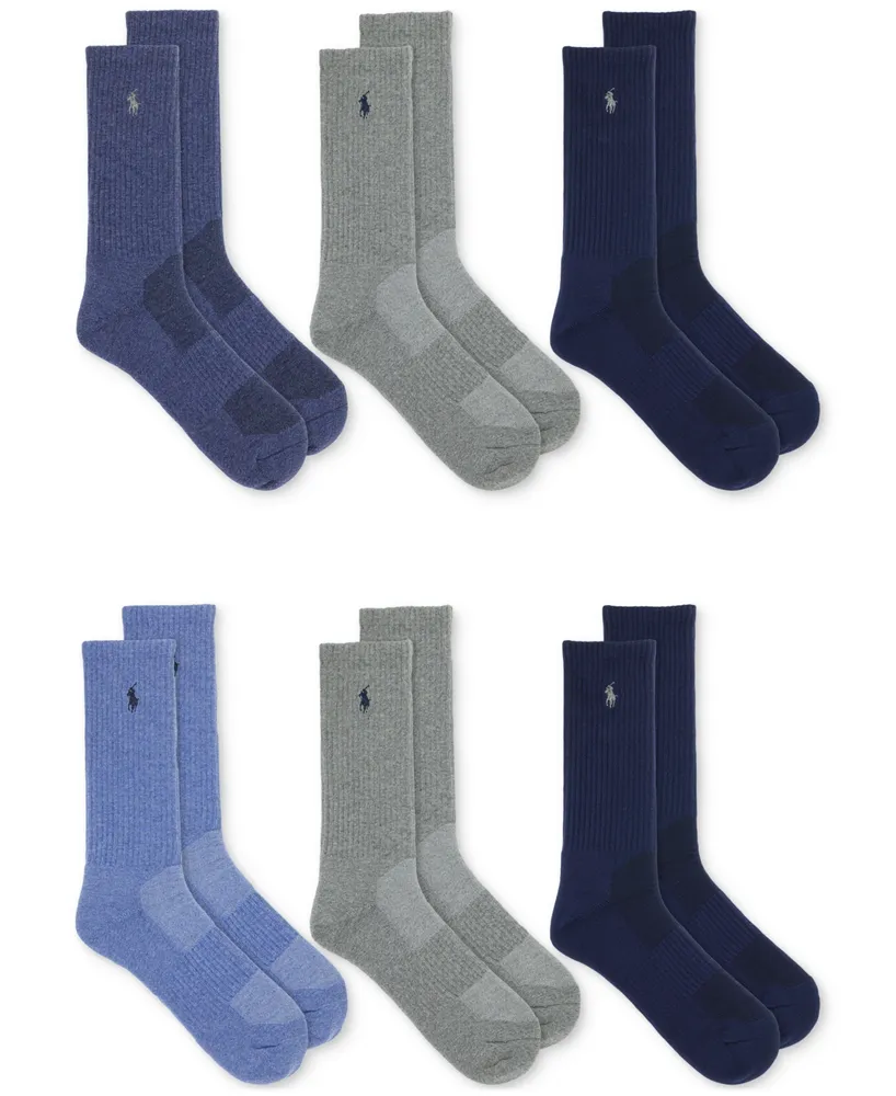 Polo Ralph Lauren Men's 6-Pk. Performance Sport Crew Socks