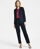 Anne Klein Women's Compression Notched Collar Blazer