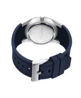 Kenneth Cole New York Men's Multi-Function Blue Silicone Strap Watch 42mm