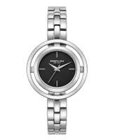 Kenneth Cole New York Women's Transparency Dial Silver-Tone Stainless Steel Bracelet Watch 32mm