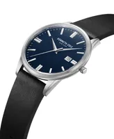 Kenneth Cole New York Men's Modern Classic Black Genuine Leather Strap Watch 42mm