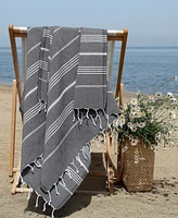 Linum Home Textiles Lucky Pestemal Pack of 2 100% Turkish Cotton Beach Towel