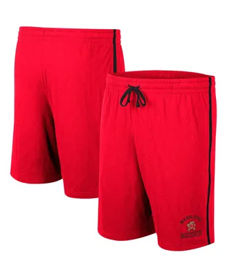 Men's Colosseum Red Maryland Terrapins Thunder Slub Shorts
