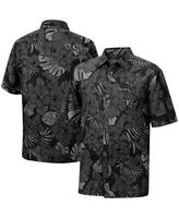 Men's Colosseum Black Vanderbilt Commodores The Dude Camp Button-Up Shirt