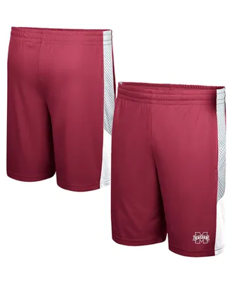 Men's Colosseum Maroon Mississippi State Bulldogs Very Thorough Shorts