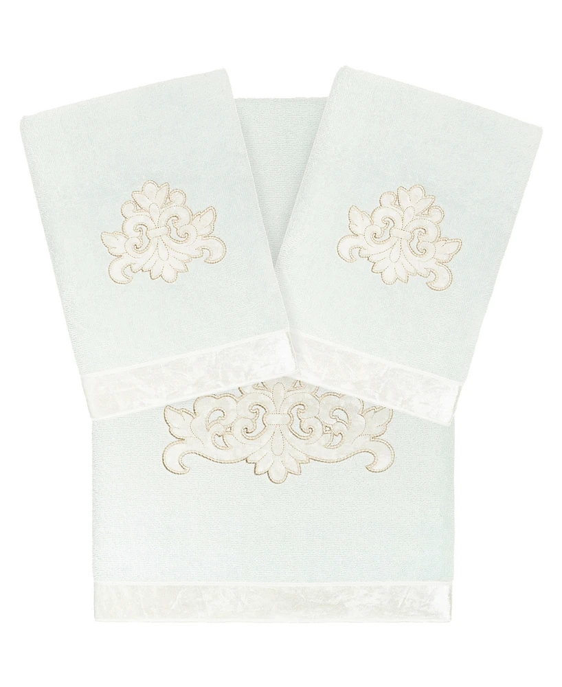 Linum Home Turkish Cotton May Embellished -Pc. Bath Towel Set