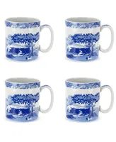 Spode Blue Italian Mugs, Set of 4