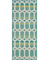 Mohawk Malibu Outdoor Hex Trellis 2'5" x 6' Area Rug