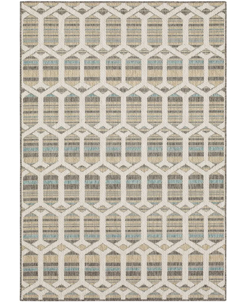 Mohawk Malibu Outdoor Hex Trellis 5'3" x 7'6" Area Rug