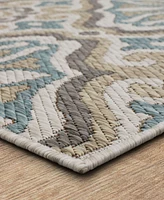 Mohawk Malibu Outdoor Portugal Tile 2'5" x 6' Area Rug