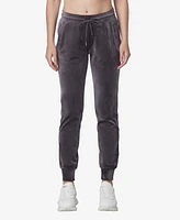 Andrew Marc Sport Women's Full Length Velvet Joggers