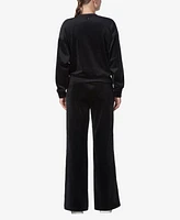 Andrew Marc Sport Women's Full Length Velvet Vented Pants