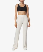 Andrew Marc Sport Women's Full Length Hacci Wide Leg Pants