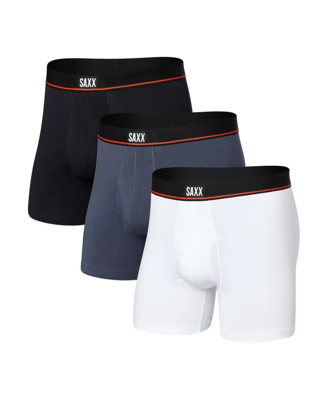 Saxx Men's DropTemp Cooling Cotton Fly Boxer Brief, Pack of 3