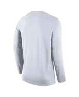 Men's Nike White Brooklyn Nets 2022/23 Legend On-Court Practice Performance Long Sleeve T-shirt