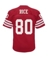 Infant Boys and Girls Mitchell & Ness Jerry Rice Scarlet San Francisco 49ers 1990 Retired Legacy Jersey