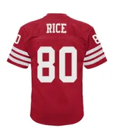 Toddler Boys and Girls Mitchell & Ness Jerry Rice Scarlet San Francisco 49ers 1990 Retired Legacy Jersey