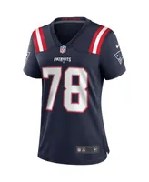 Women's Nike Bruce Armstrong Navy New England Patriots Game Retired Player Jersey