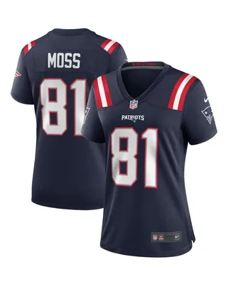 Women's Nike Randy Moss Navy New England Patriots Game Retired Player Jersey