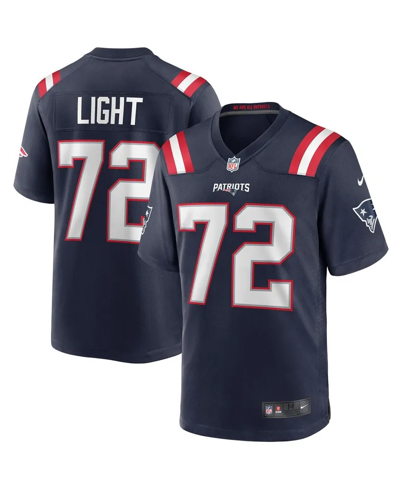 Men's Nike Matt Light Navy New England Patriots Game Retired Player Jersey