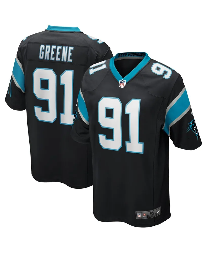 Men's Nike Kevin Greene Black Carolina Panthers Game Retired Player Jersey