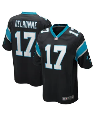 Men's Nike Jake Delhomme Black Carolina Panthers Game Retired Player Jersey
