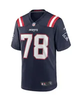 Men's Nike Bruce Armstrong Navy New England Patriots Game Retired Player Jersey