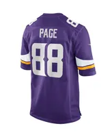 Men's Nike Alan Page Purple Minnesota Vikings Game Retired Player Jersey