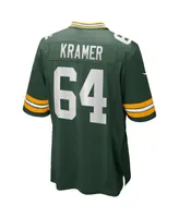 Men's Nike Jerry Kramer Green Green Bay Packers Game Retired Player Jersey