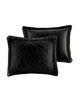 Intelligent Design Malea Shaggy Faux-Fur -Pc. Duvet Cover Set