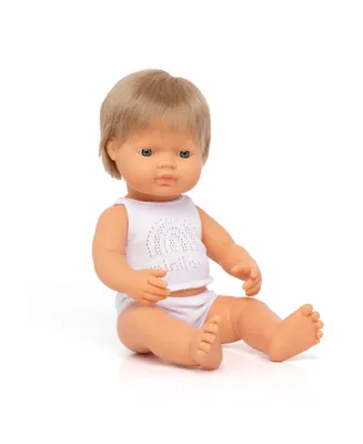 Miniland Baby Boy 15" Caucasian Dirty Blond Doll