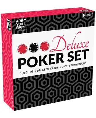 Areyougame Deluxe Poker Set, 113 Piece