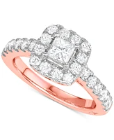 Marchesa Diamond Princess Bridal Set (2 ct. t.w.) 18k White, Yellow or Rose Gold