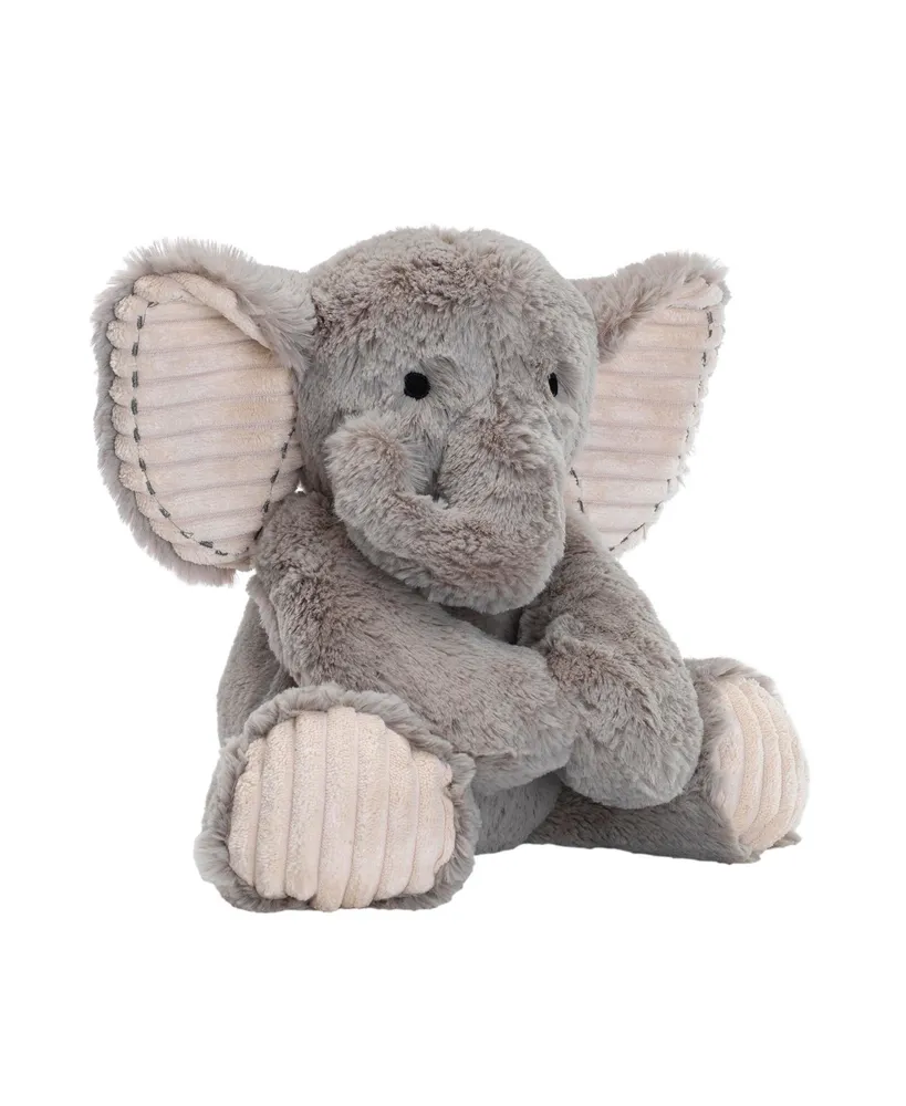 Lambs & Ivy Jungle Safari Gray Plush Elephant Stuffed Animal Toy Plushie - Jett