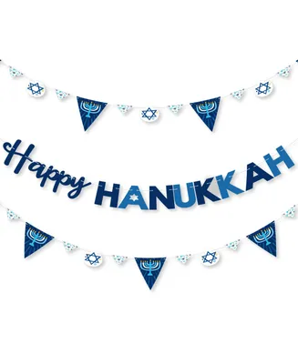 Hanukkah Menorah - Chanukah Holiday Party Letter Banner Decoration