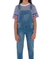 Levi's Big Girls Adjustable Waistband Girlfriend Denim Overalls