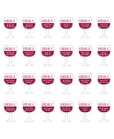 Big Dot of Happiness Drink If Game - But First, Wine - Wine Tasting Party Game - 24 Count