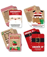 Big Dot of Happiness Jolly Santa Claus - 4 Christmas Party Games - 10 Cards Each - Gamerific Bundle