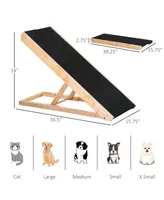 Pet Ramp Foldable Adjustable Bed Steps for Dogs & Cats