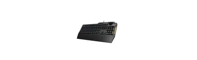 Asus Membrane Gaming Keyboard for Pc - Tuf K1 | Programmable, Onboard Memory | Dedicated Volume Knob, Aura Sync Rgb & Side Lighting