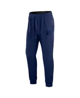 Men's Fanatics Heather Navy New York Rangers Authentic Pro Road Jogger Sweatpants